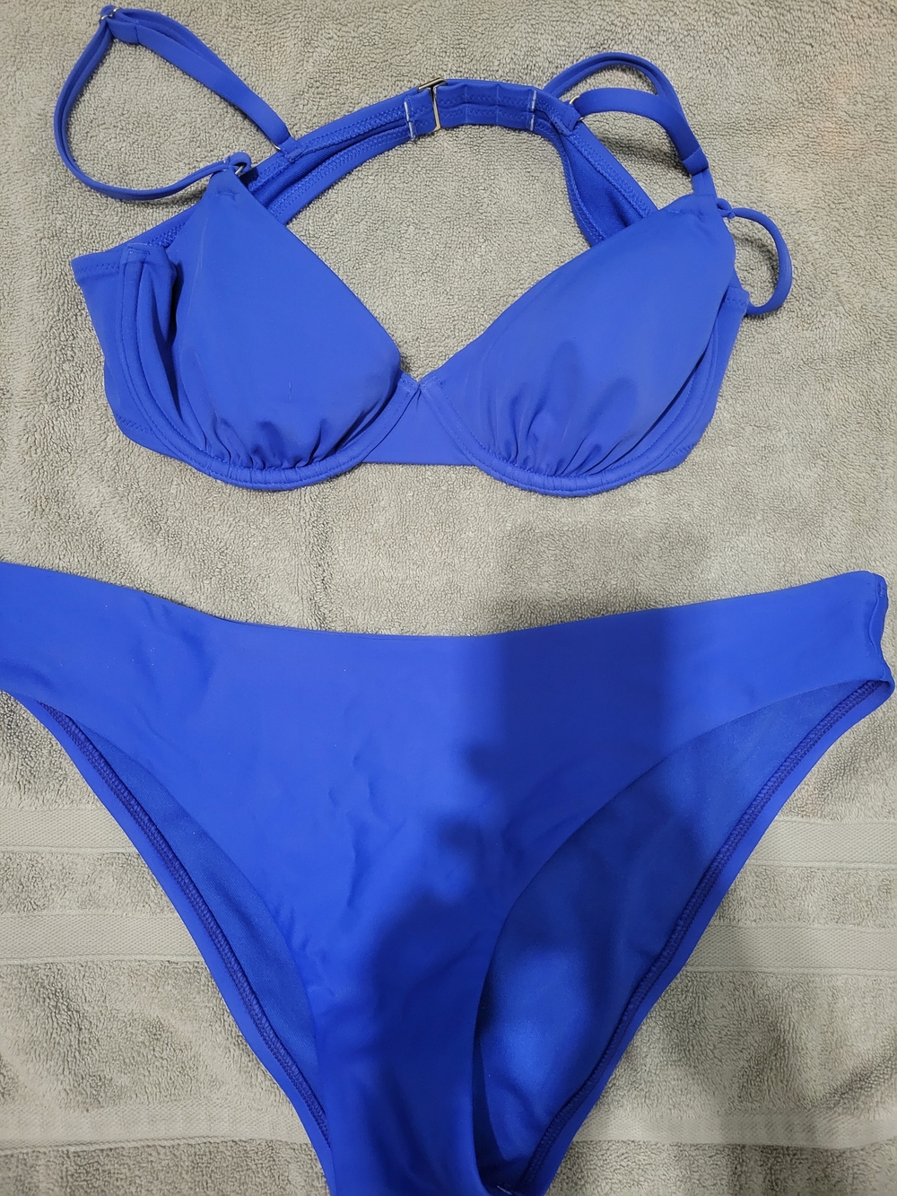 Shade & Shore Blue Underwire Bikini Set